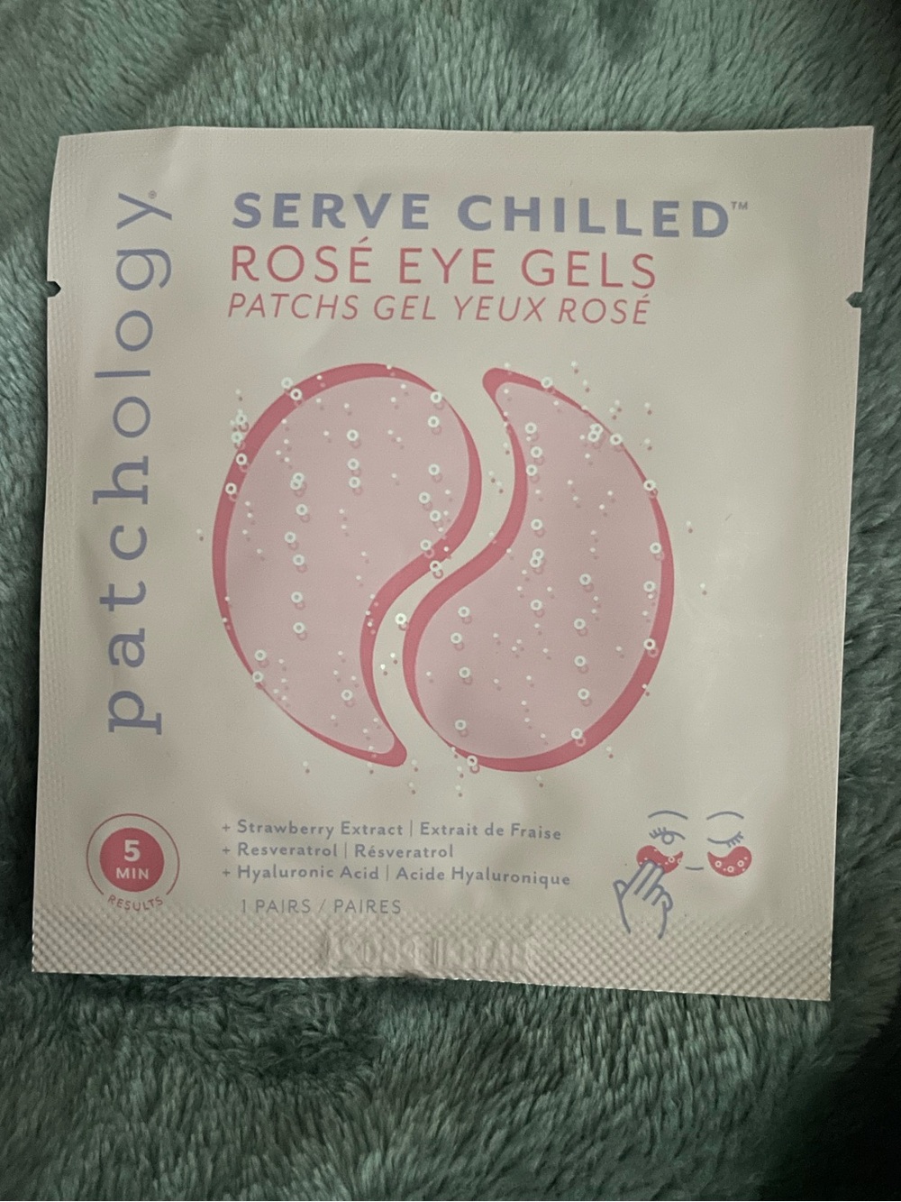 Patchology Serve Chilled Rosé Eye Gels - Pink NEW!